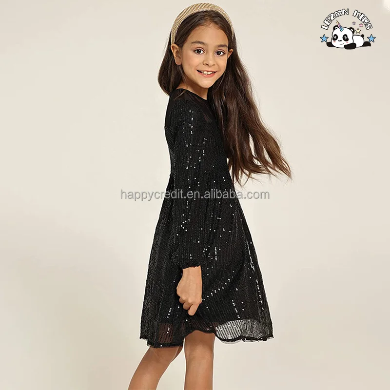 LEZONKIDS - Promoção de Roupas de Aniversário para Meninas, Vestido Longo de Princesa para Crianças de 5 a 16 Anos com Lantejoulas para Festa ou Aniversário